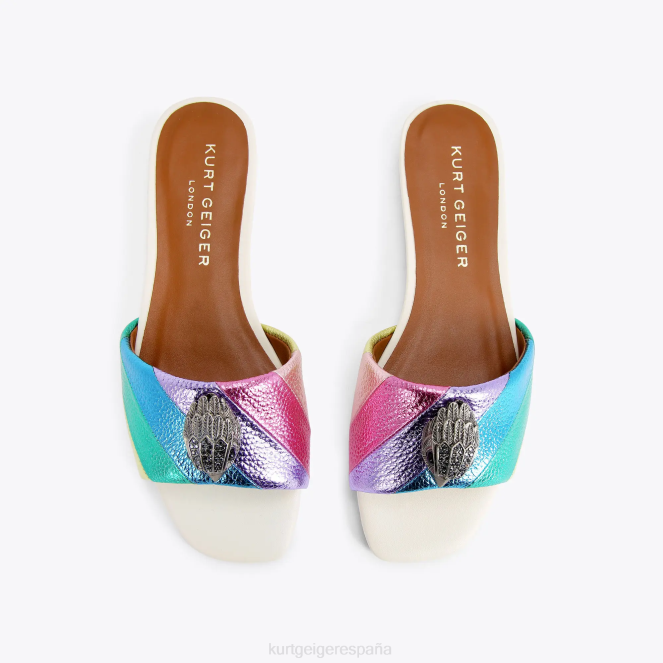 Kurt Geiger mujer sandalia plana london kensington 2LPR225 | calzados combinación de metales